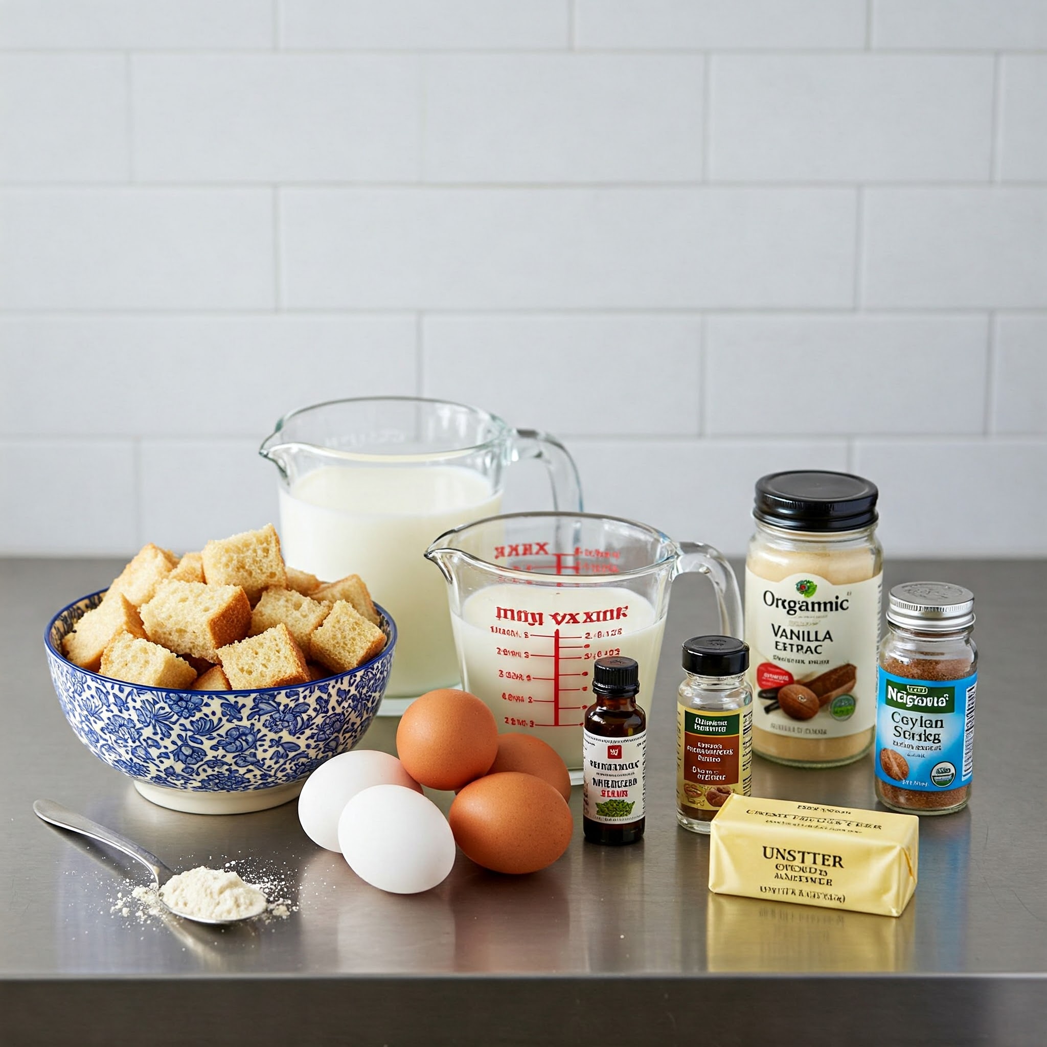 Ingredients for Cinnamon Sugar French Toast Muffins