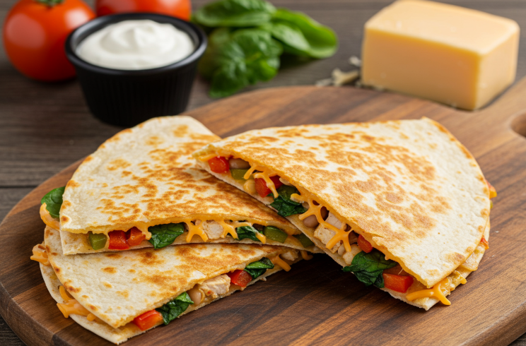 Cheesy Quesadillas with Hidden Veggies